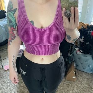 FP 2 way ribbed crop